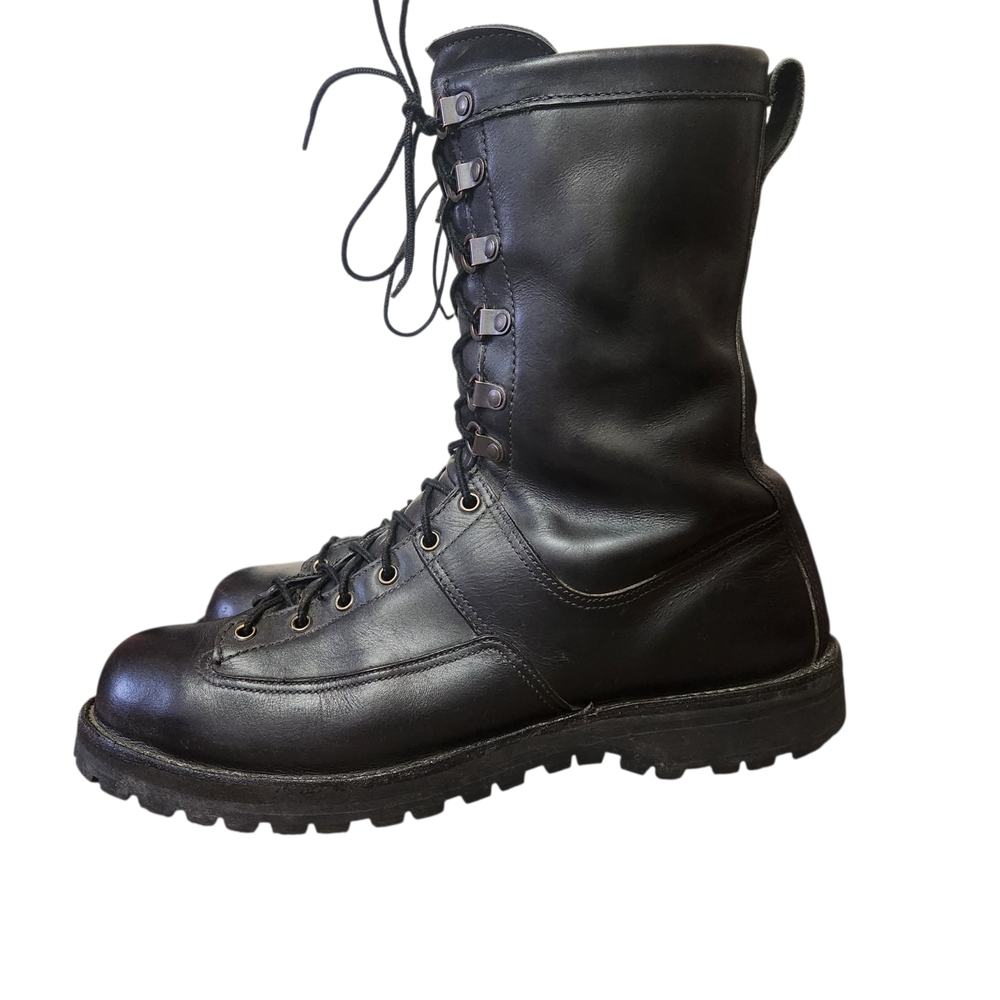 Vtg Danner Fort Lewis Boots 69110 Sz 13D Black Leather Gore-Tex Waterproof Work - Picture 2 of 16